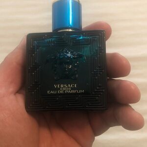 Versace Eros Parfum in Vibrant Blue and Gold